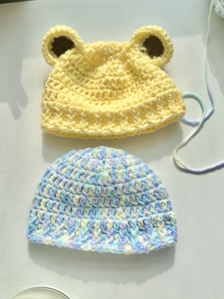 Baby hat for preemies in the NICU handmade for charity baby cap for preemies adorable hat crochet